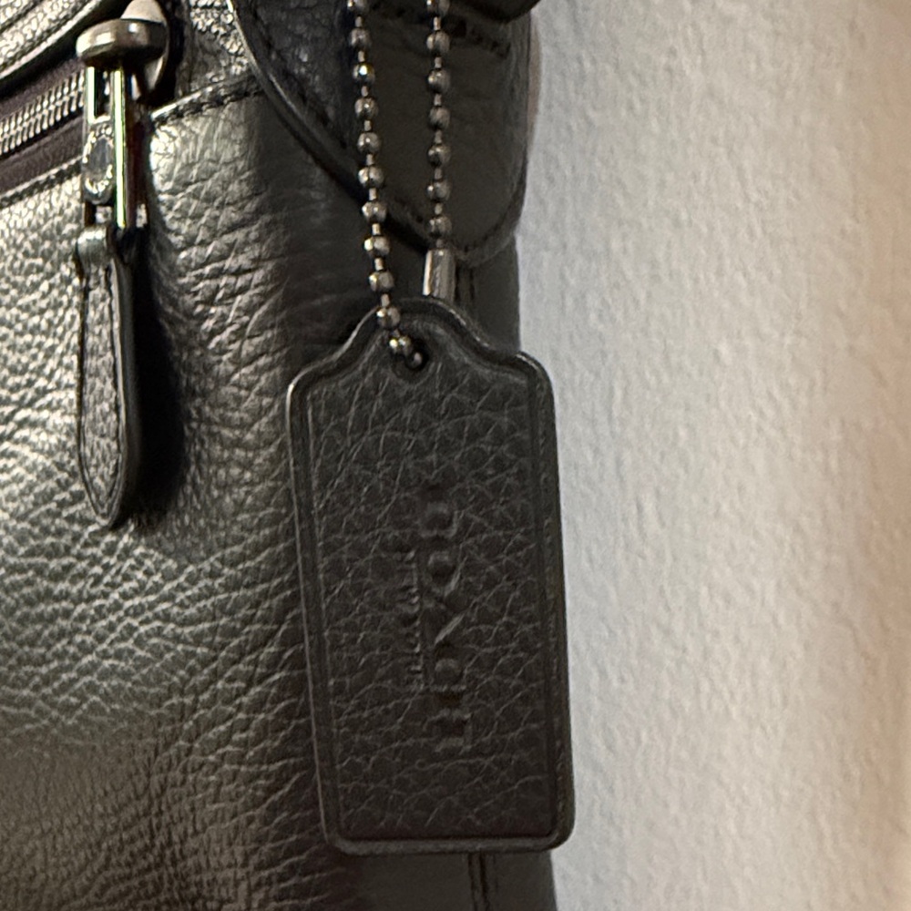 Coach Black Leather Bag - Picture 2 of 12